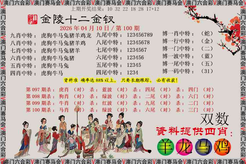 100期金陵十二金钗[图]